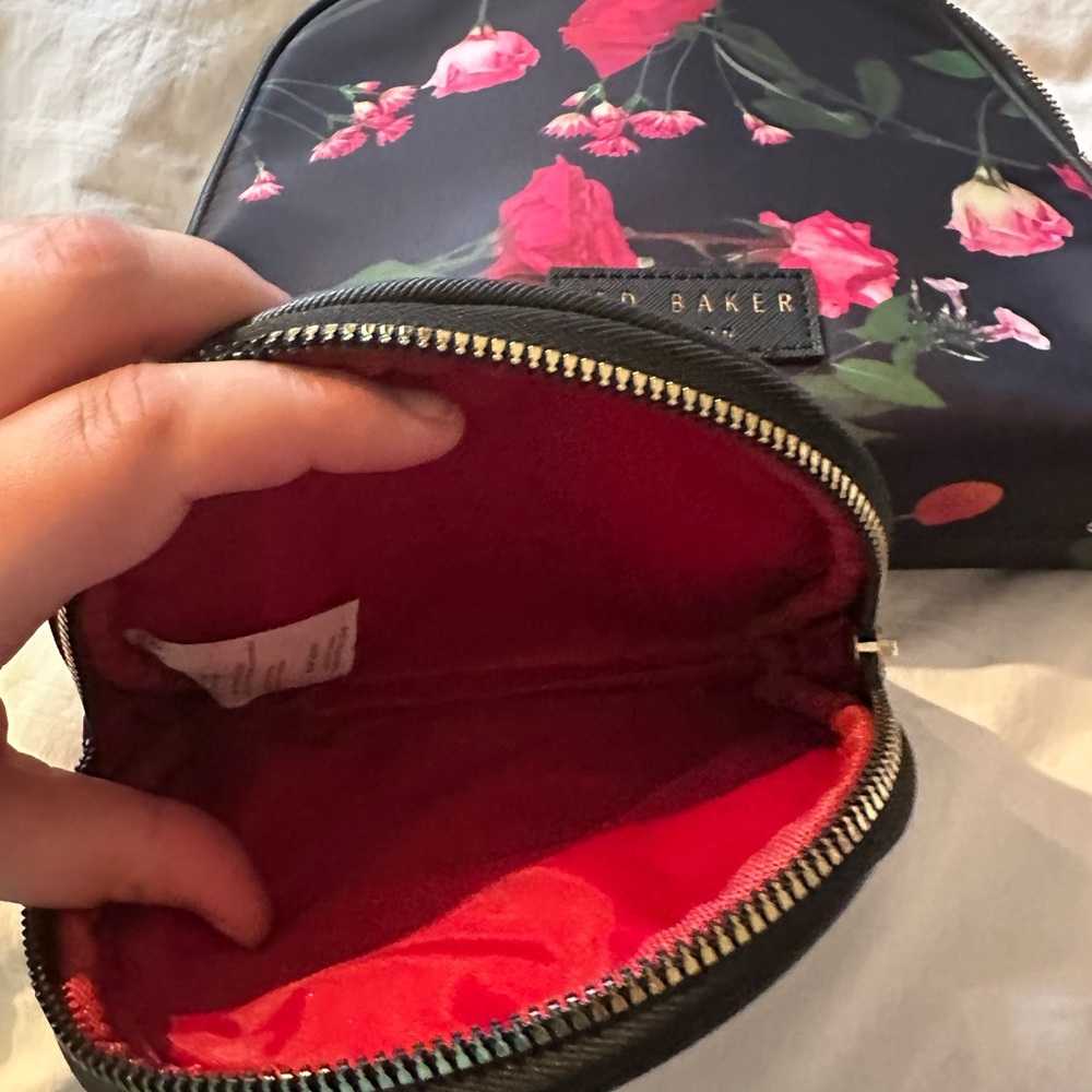 Ted Baker Black Floral Cosmetic Pouch Set - Picture 5 of 5